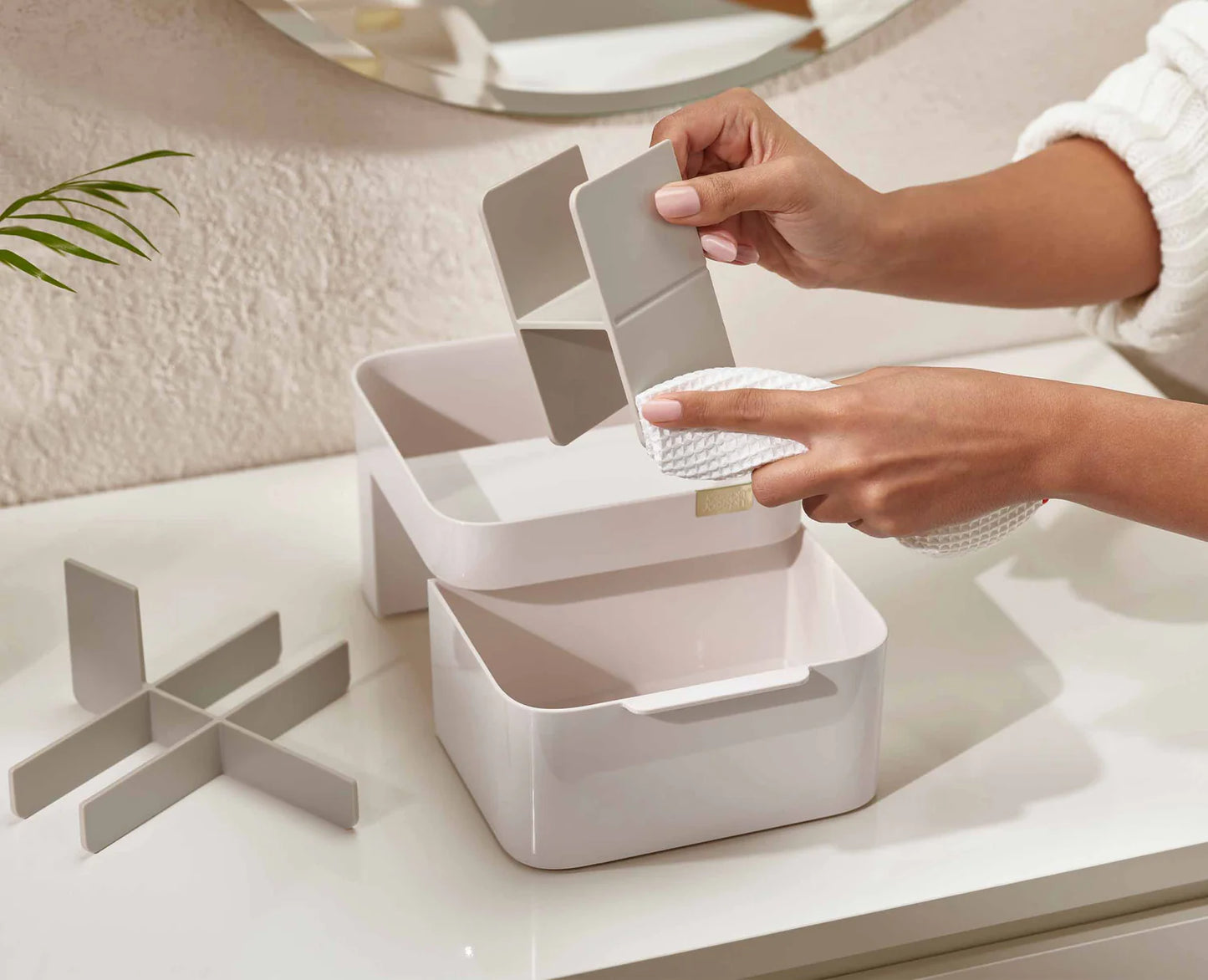 Viva Cosmetic Organiser with Drawer - Shell