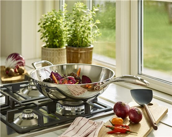 STS - Wok (No Cover) 32cm (Stainless Steel)