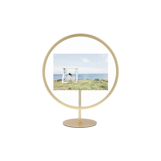 Infinity Photo Display 4x6" - Matte Brass