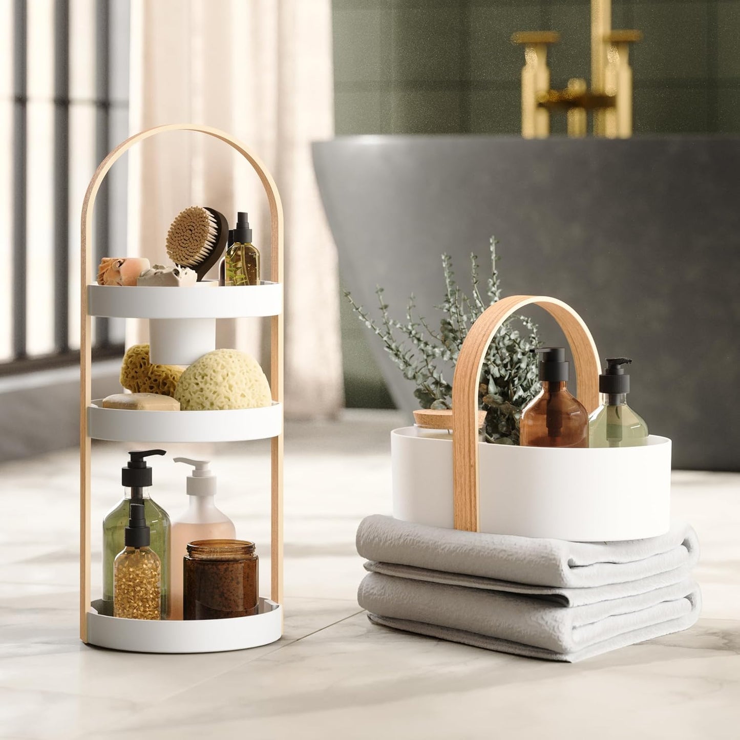 Bellwood Caddy - White/Natural