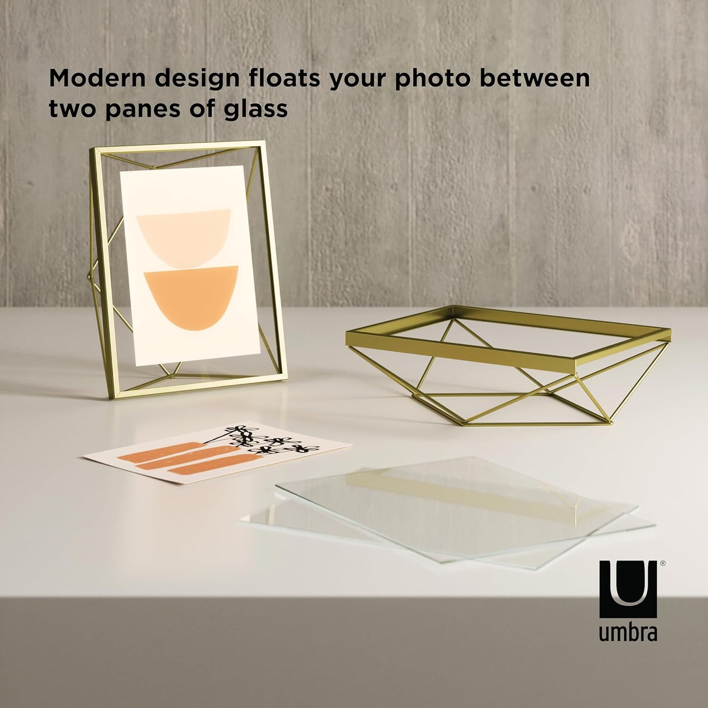 Prisma Picture Frame 5"x 7" - Matte Brass
