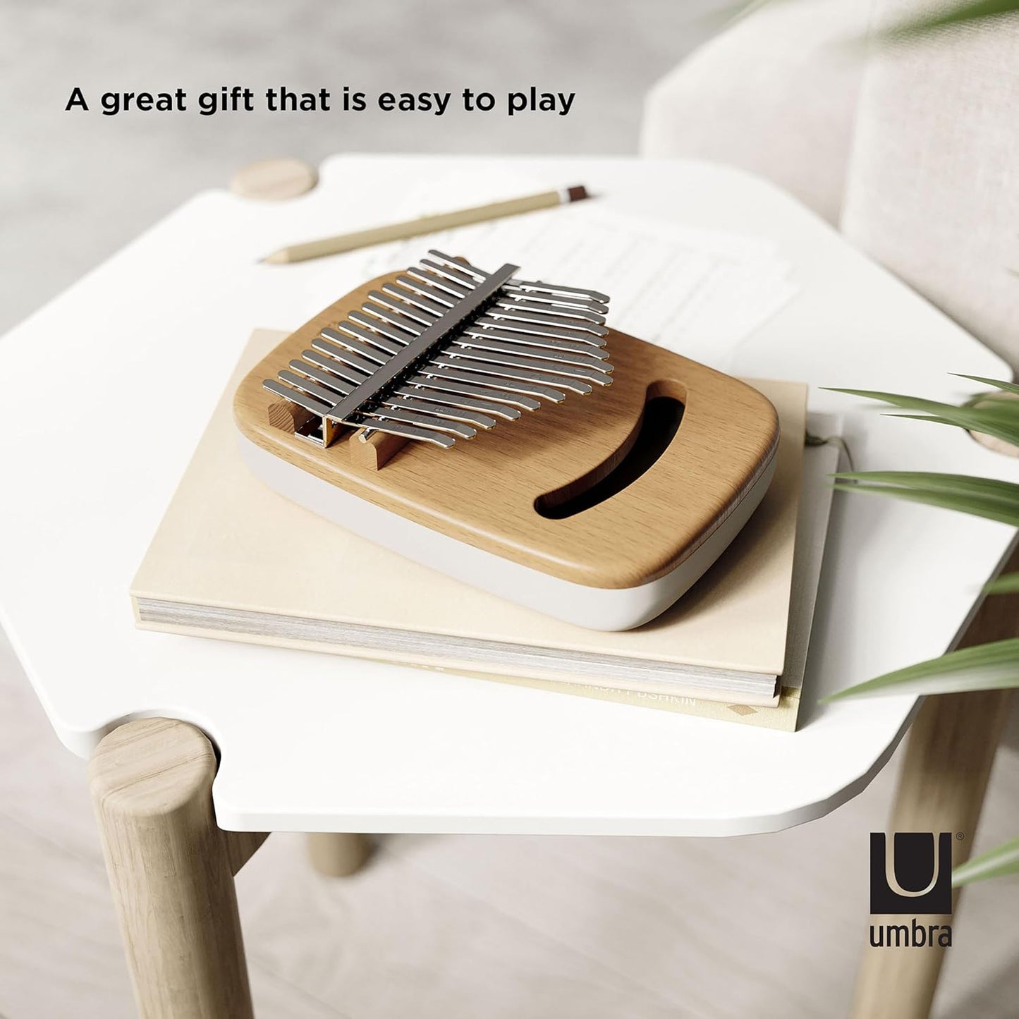 Strumba Kalimba - White/Natural