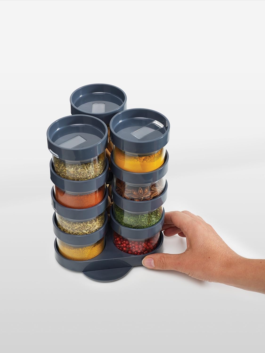 Spice Storage Carousel - Grey