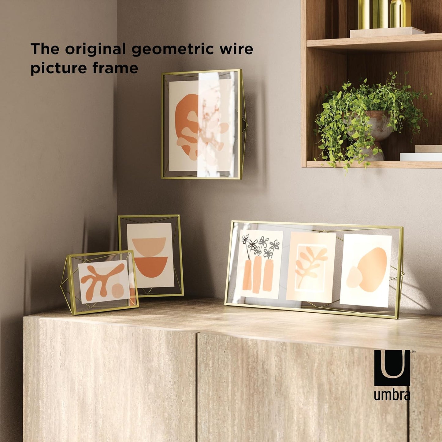 Prisma Picture Frame 5"x 7" - Matte Brass
