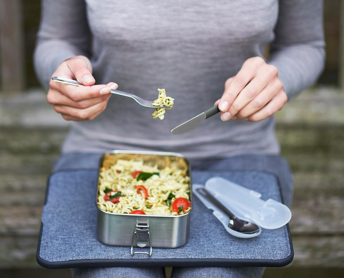 DUO Stainless Steel Cutlery Set - Grey