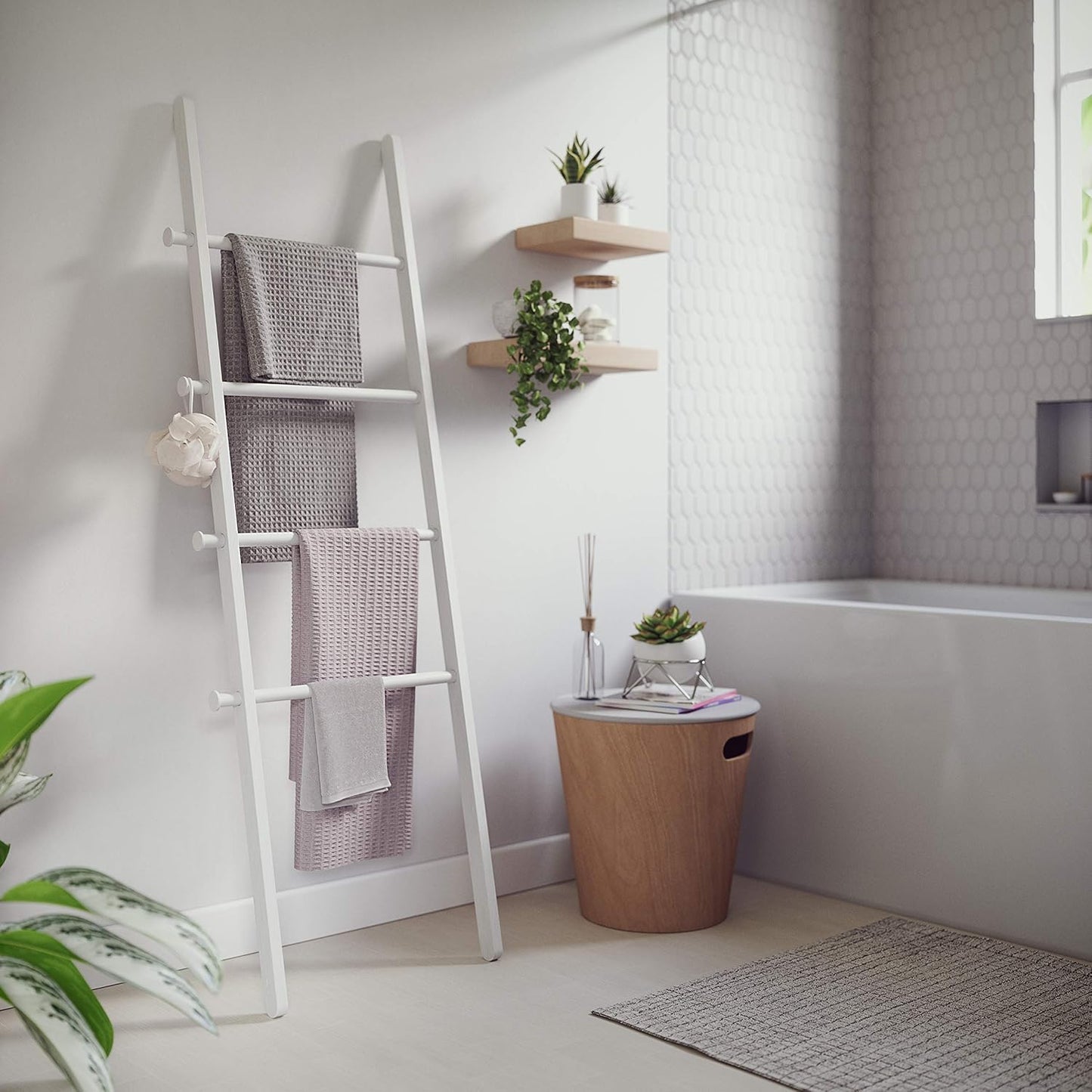 Leana Ladder (Knock Down) - White