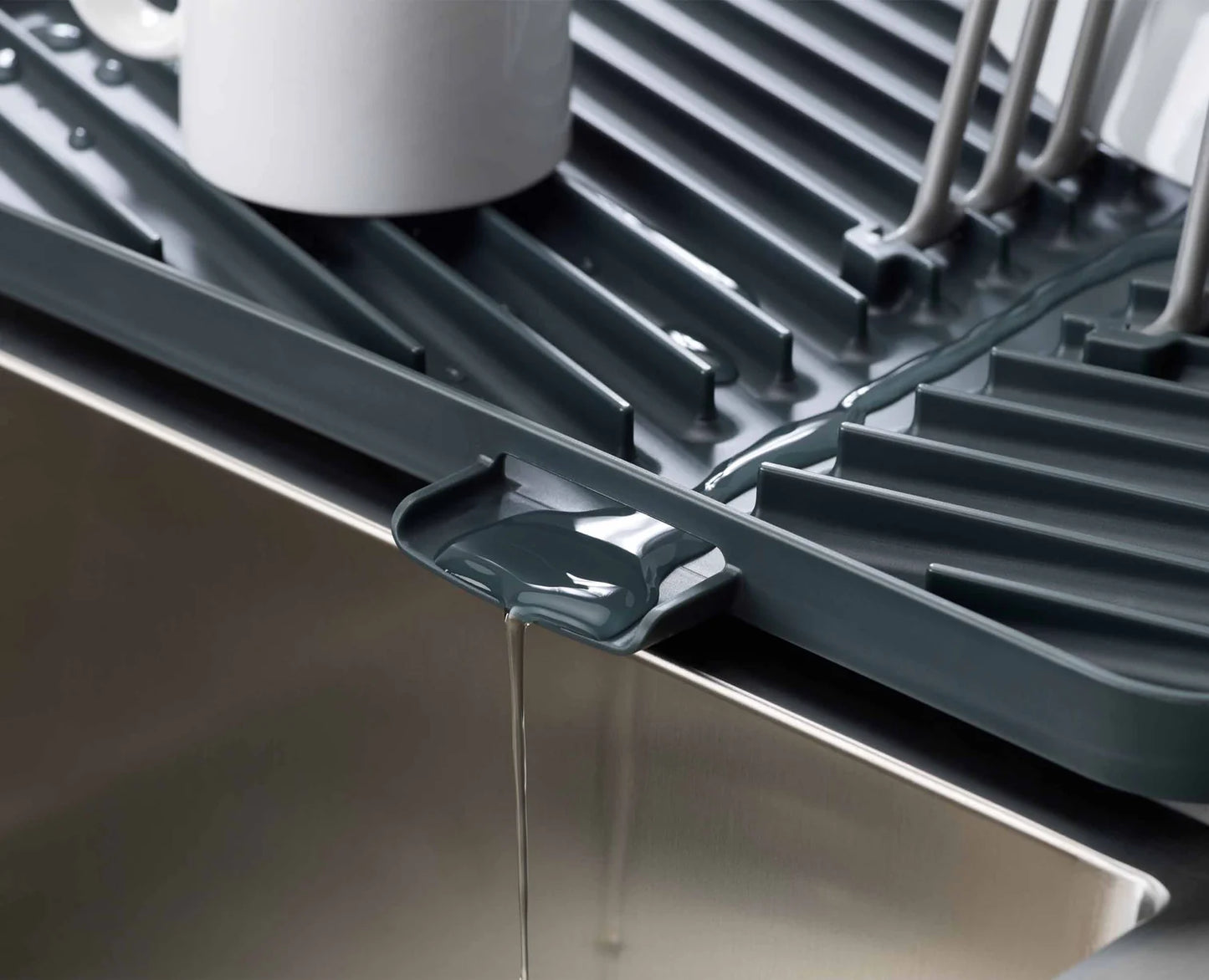 Flip-Up Draining Board - Grey