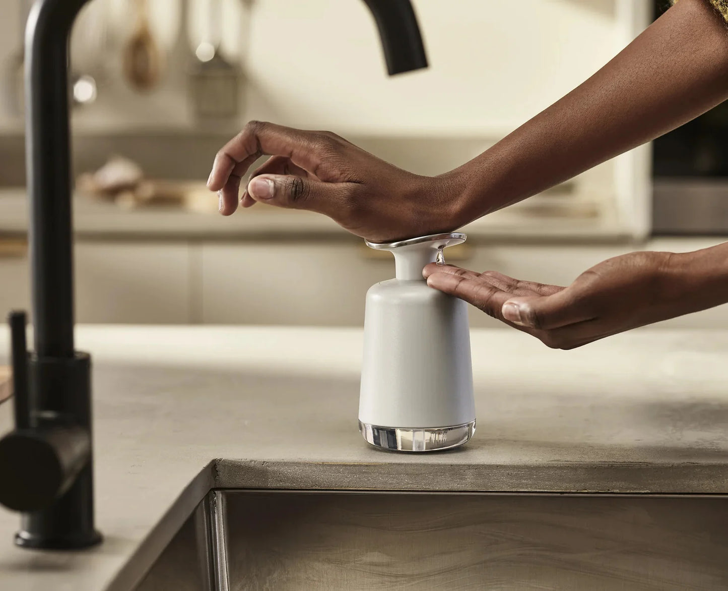 Presto Hygienic Soap Dispenser - Light Stone