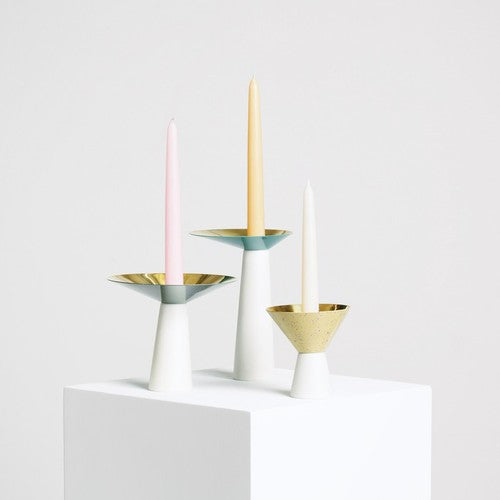 Asymmetricalm Candle Holder (Large) - Teal