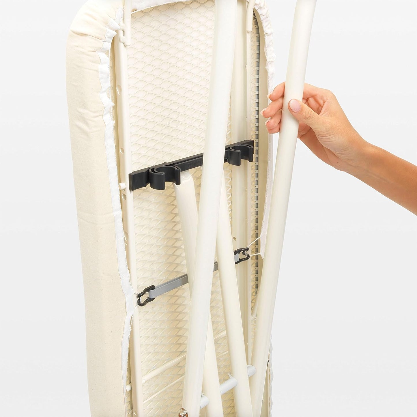 Ironing Board (A) 110X30cm, SSIR (Solid Steam Iron Rest) White Frame - Abstract Leaves