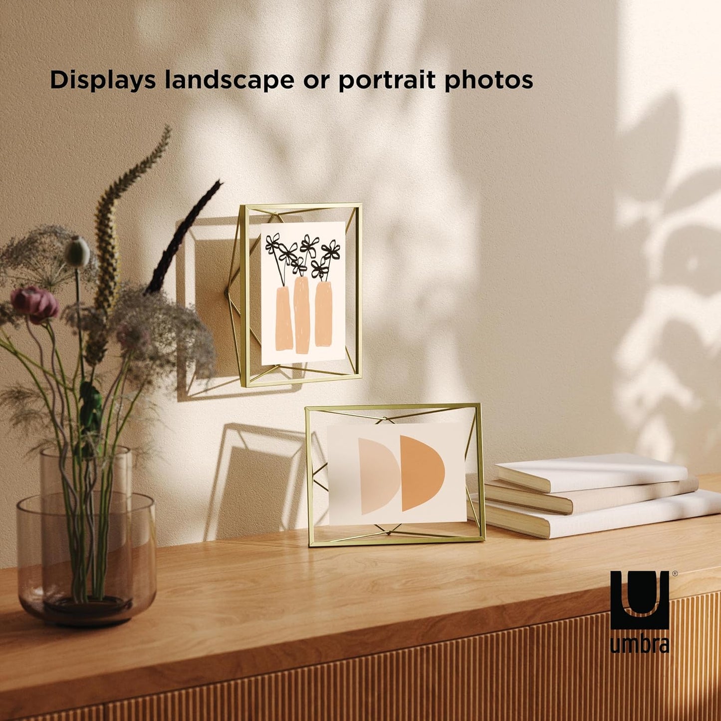 Prisma Picture Frame 5"x 7" - Matte Brass