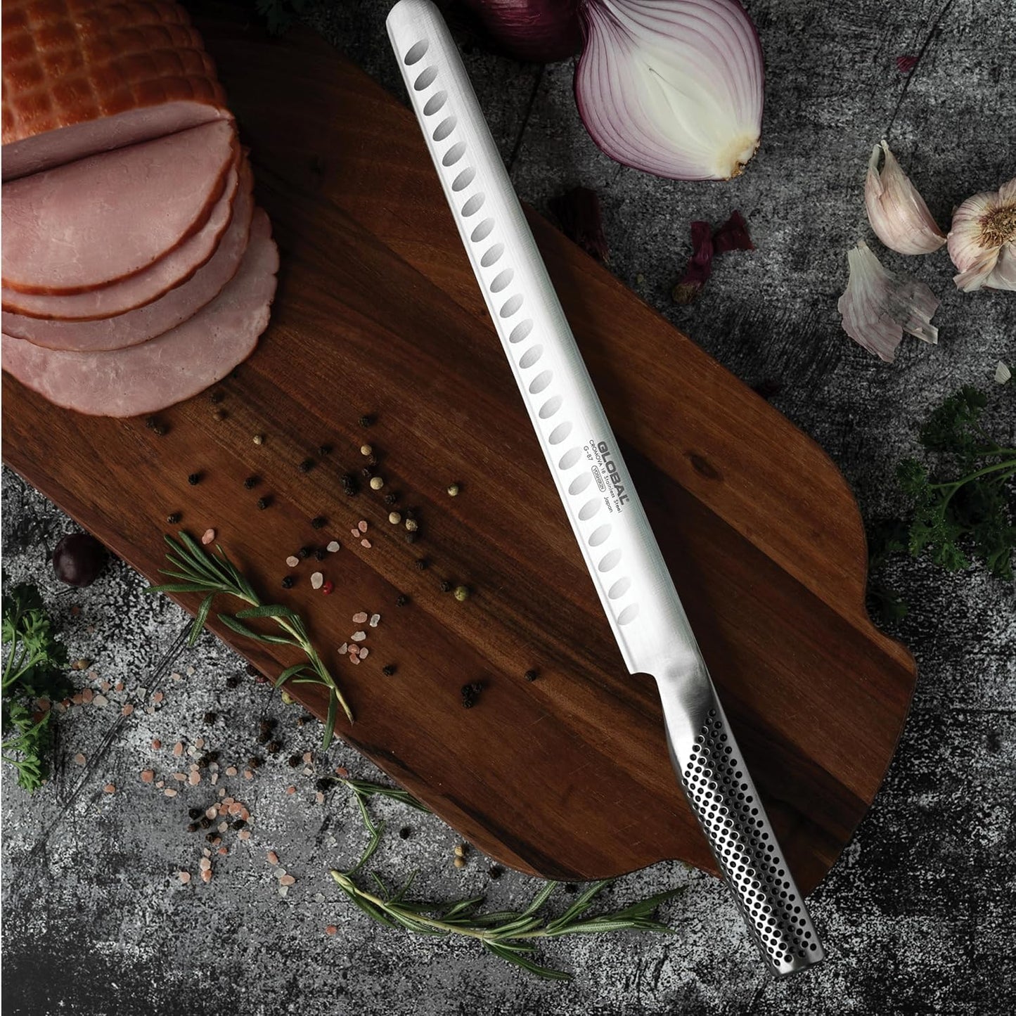 Ham/Salmon Knife (Fluted) - 27cm (G-87)