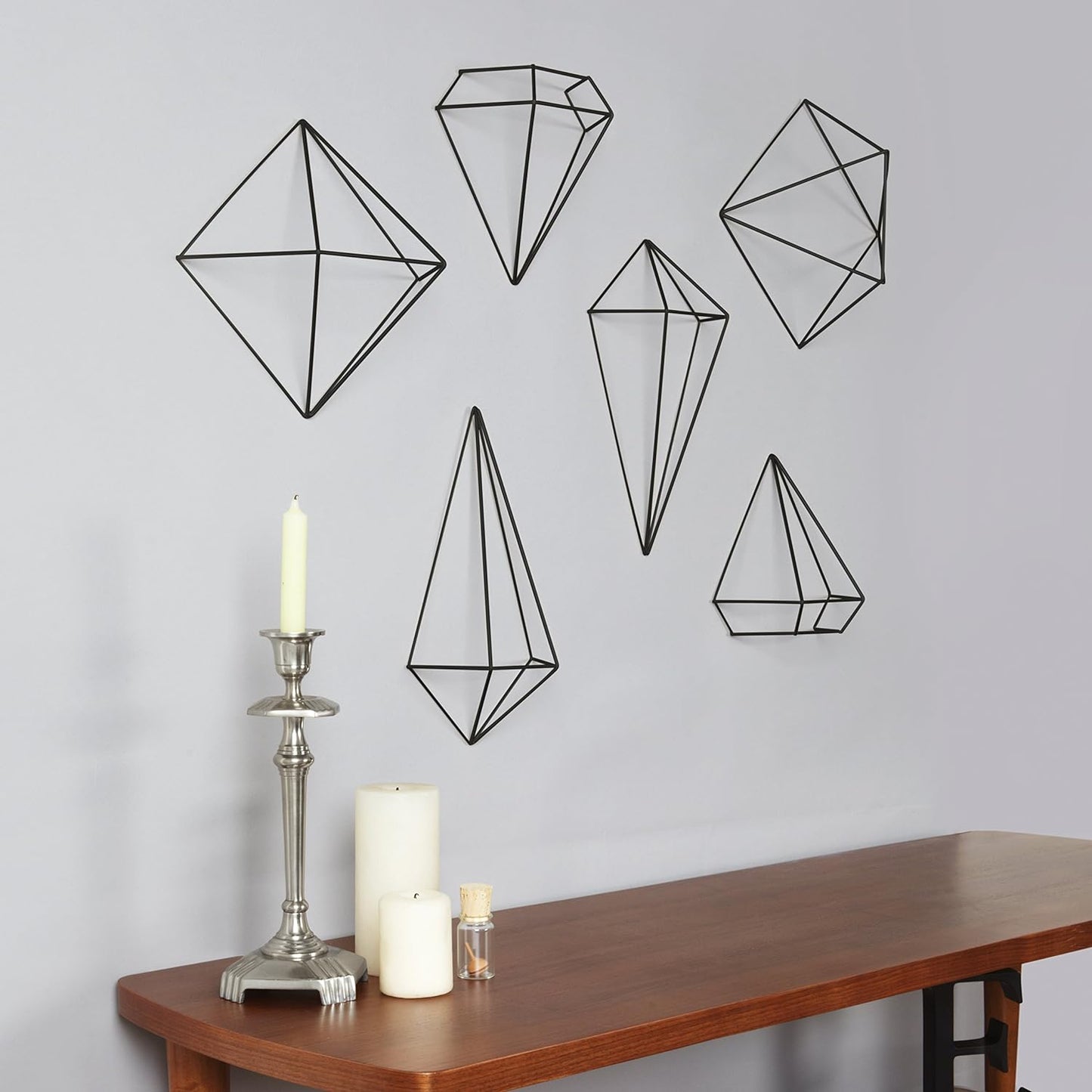 Prisma Wall Decor (Set of 6) - Black