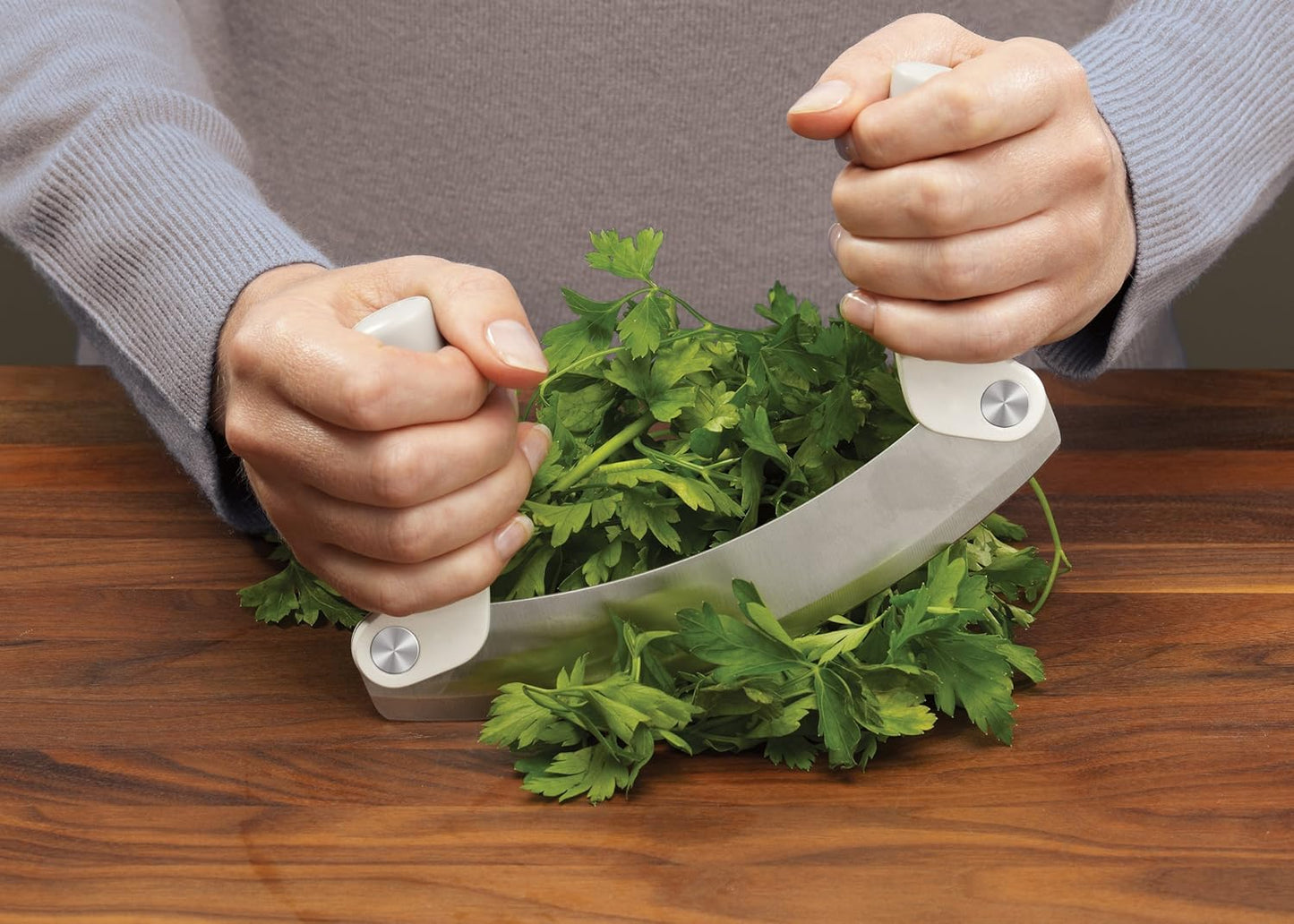 Mezzaluna Folding Herb Chopper - Grey