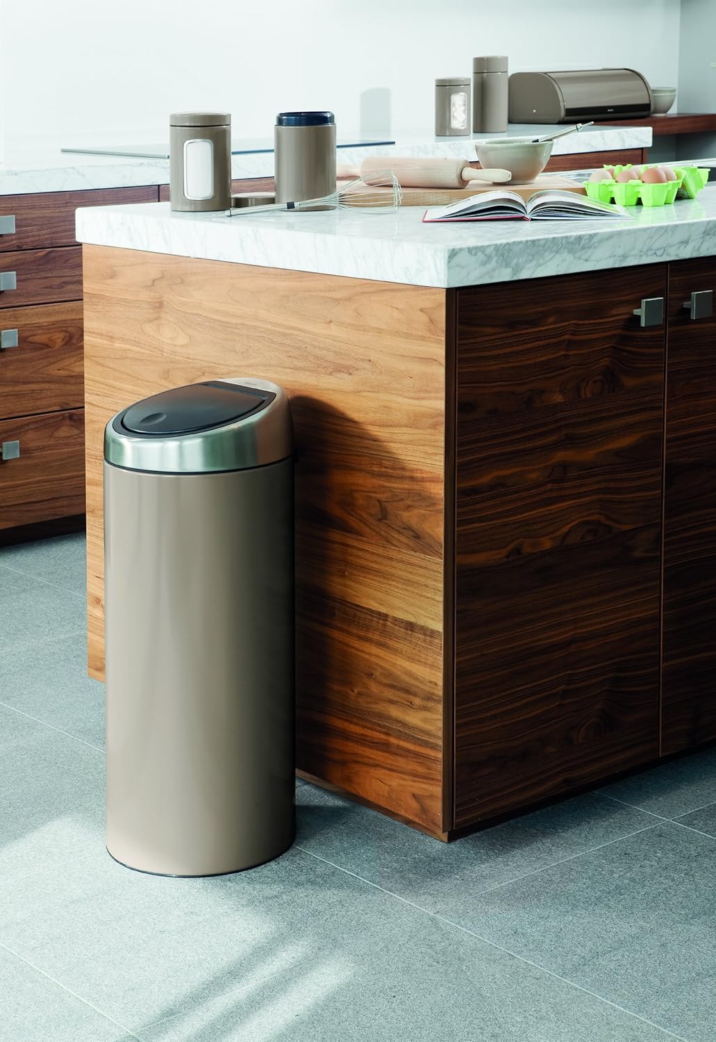Touch Bin 30 Litre - Taupe
