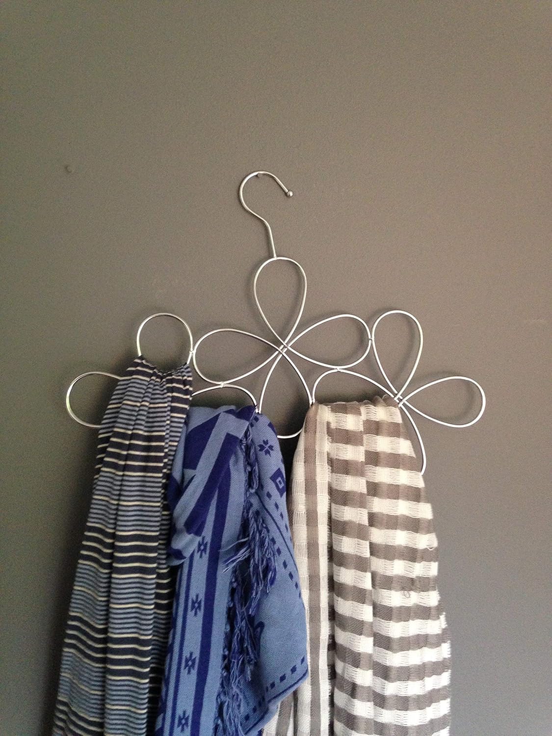 Fleur Scarf Hanger - Chrome