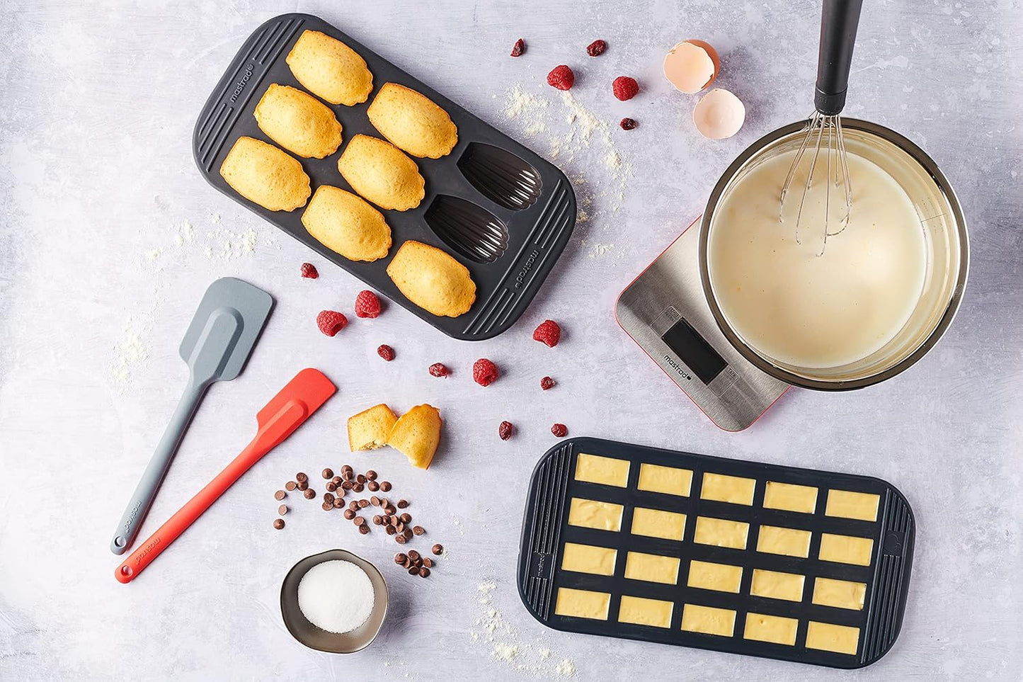 20 Mini Financiers Baking Pan - Grey Translucent