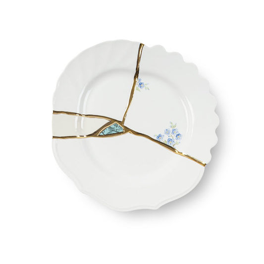 Kintsugi Dessert Plate in Porcelain - N°3