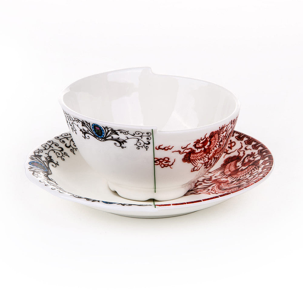 Hybrid TeaCup with Saucer in Porcelain - Zora