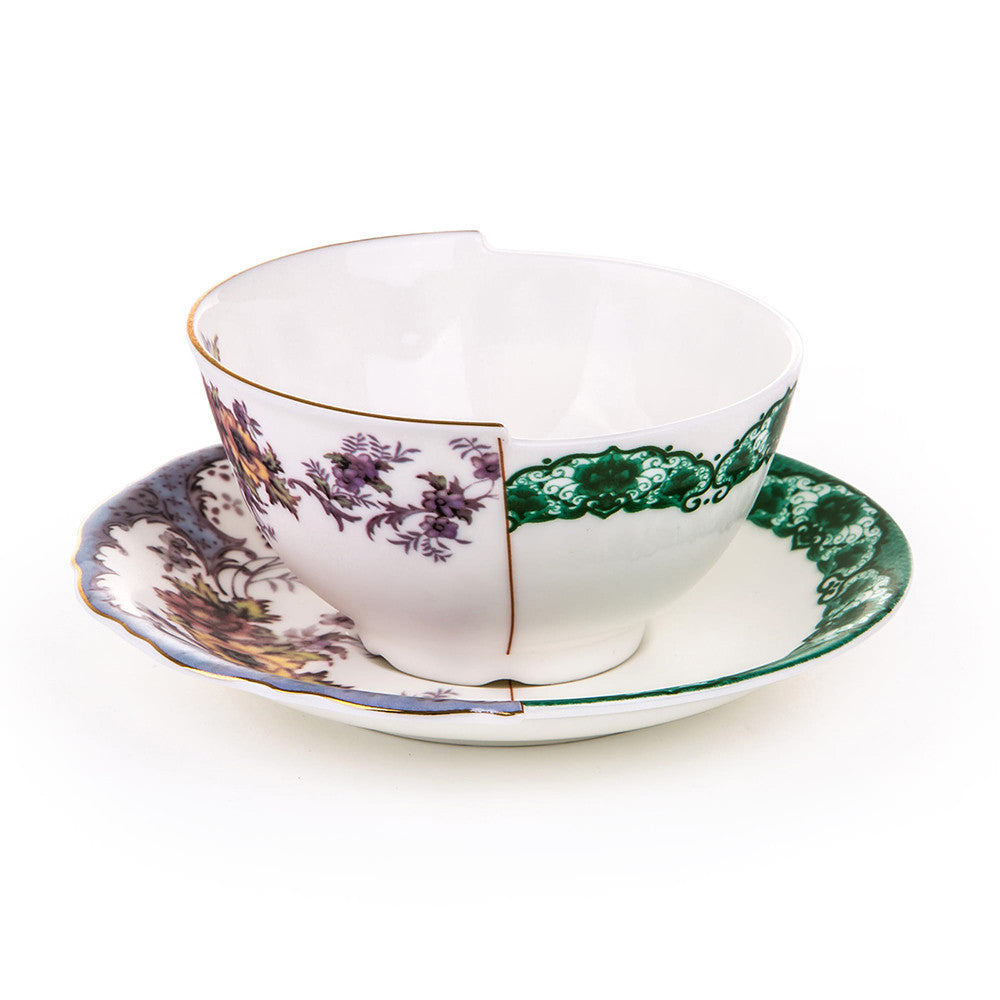 Hybrid TeaCup with Saucer in Porcelain - Isidora