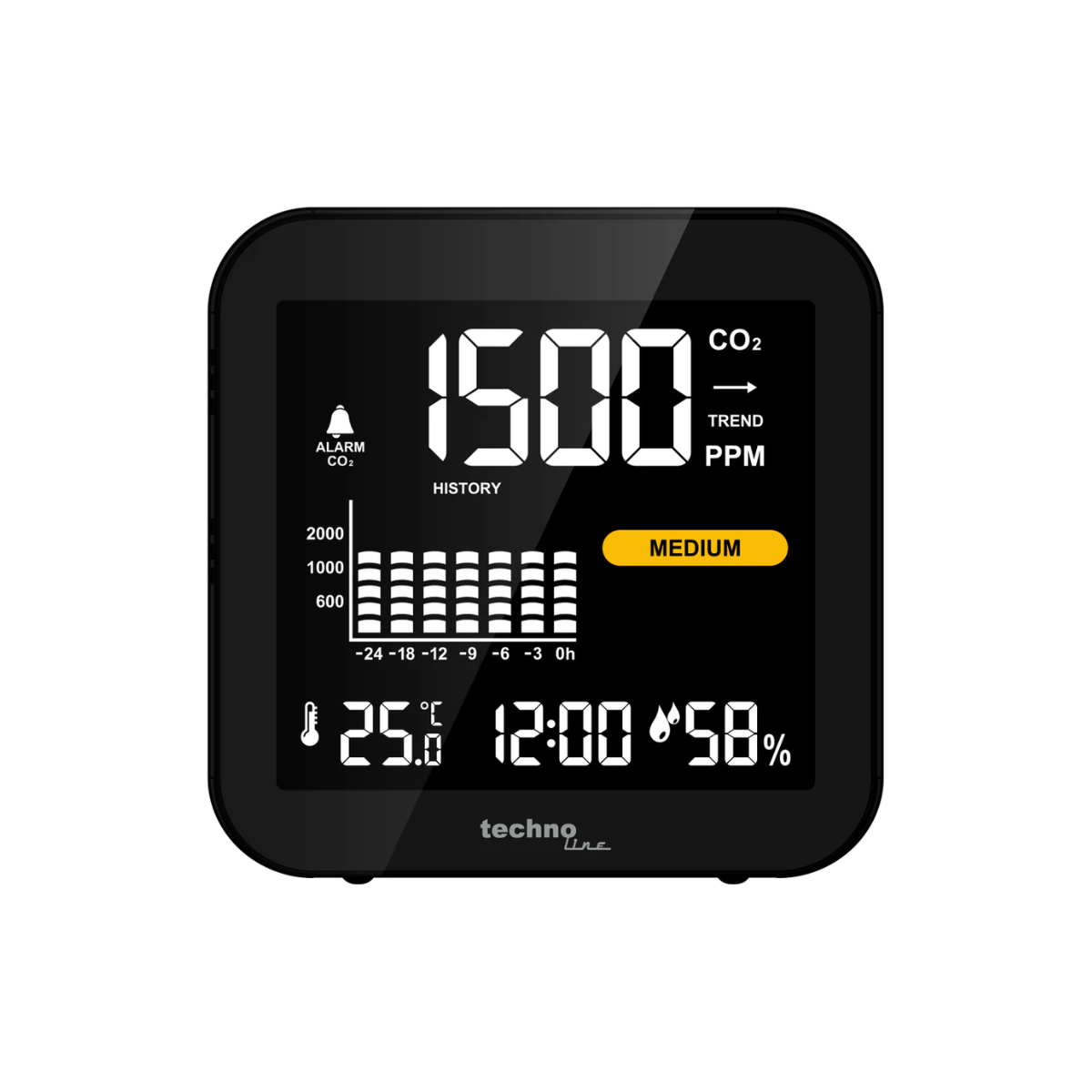 Air Quality Monitor - Air Tech Sensor Clock Alarm