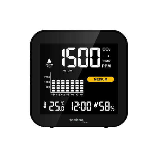 Air Quality Monitor - Air Tech Sensor Clock Alarm