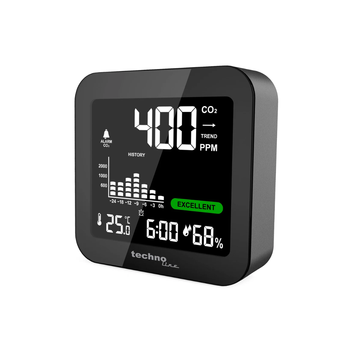 Air Quality Monitor - Air Tech Sensor Clock Alarm