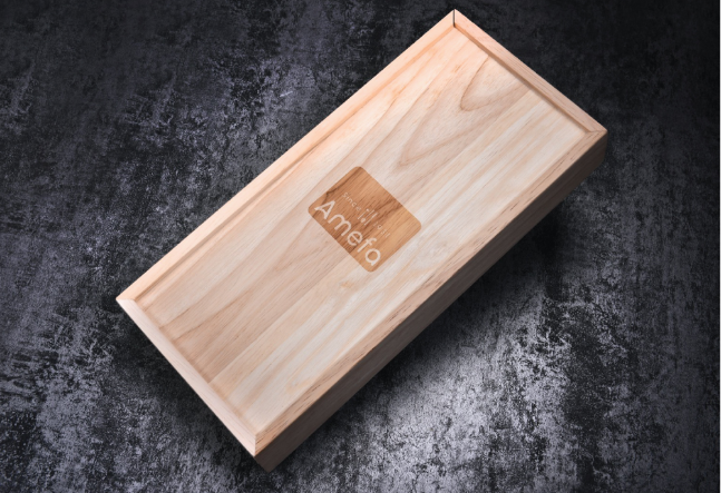 Royal Steak (4 Pieces Steak Cutlery Set in Wooden Tray) - Brown