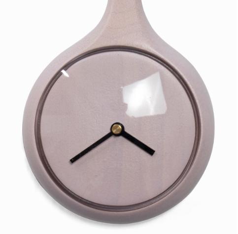 Spoon Clock - Pink