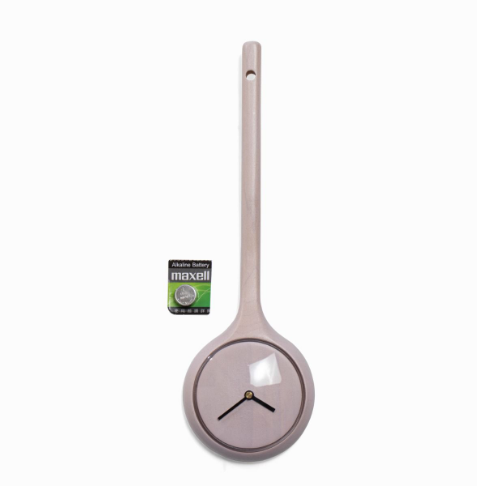 Spoon Clock - Pink
