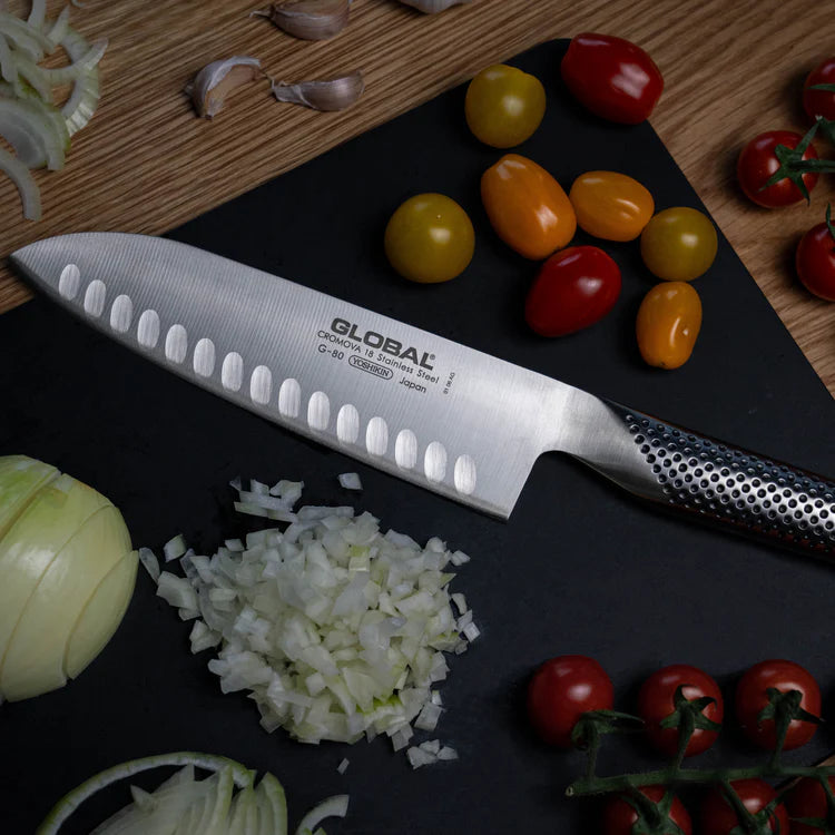 Santoku Knife (Fluted) - 18cm (G-80)