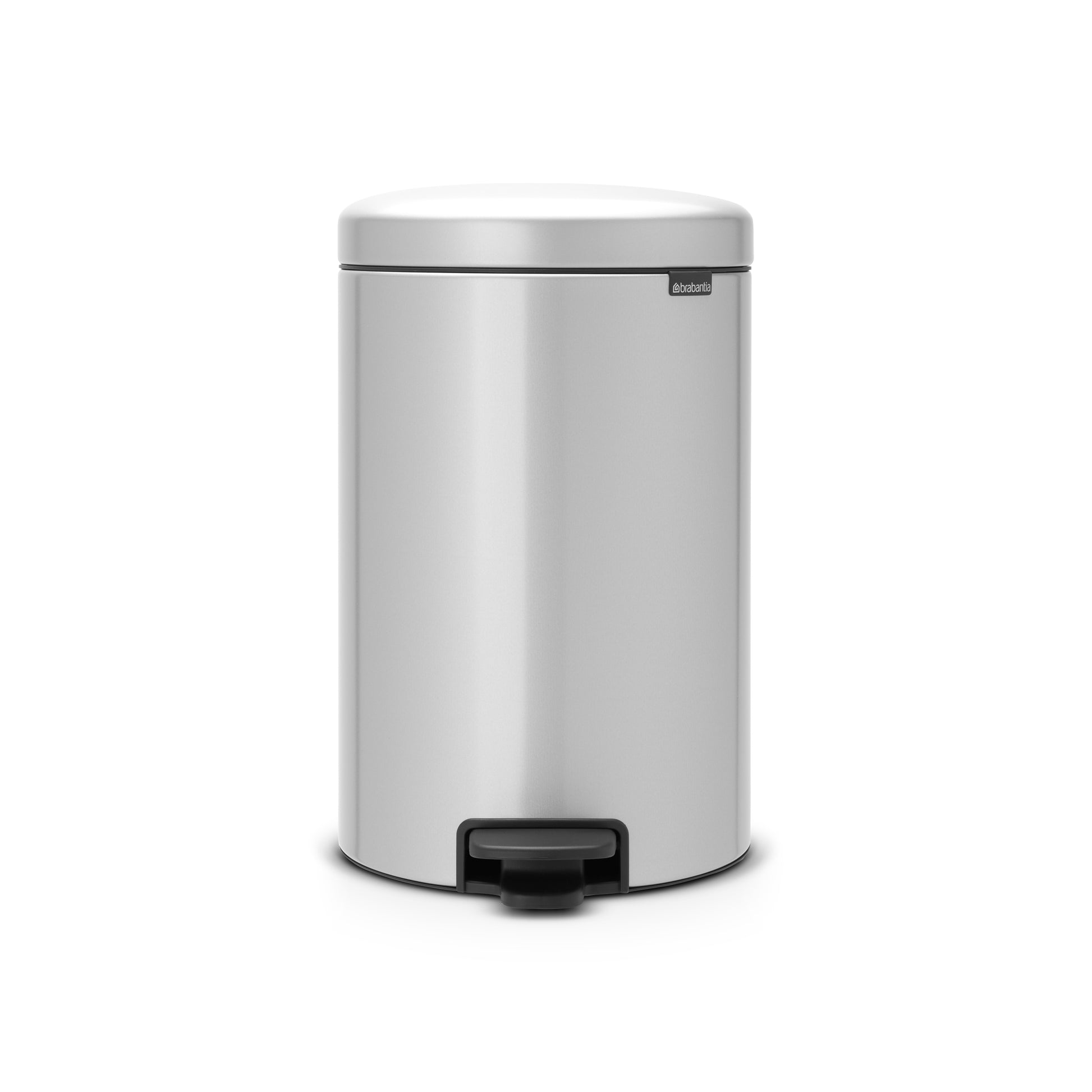 NewIcon Pedal Bin Silent 20 Litre Metallic Grey Garden Barn, Inc