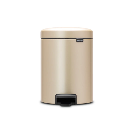 NewIcon Pedal Bin Silent 5 Litre - Champagne