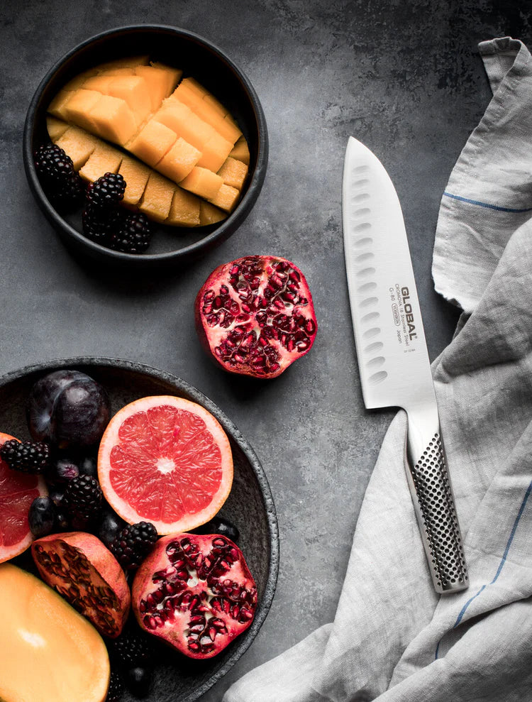 Santoku Knife (Fluted) - 18cm (G-80)