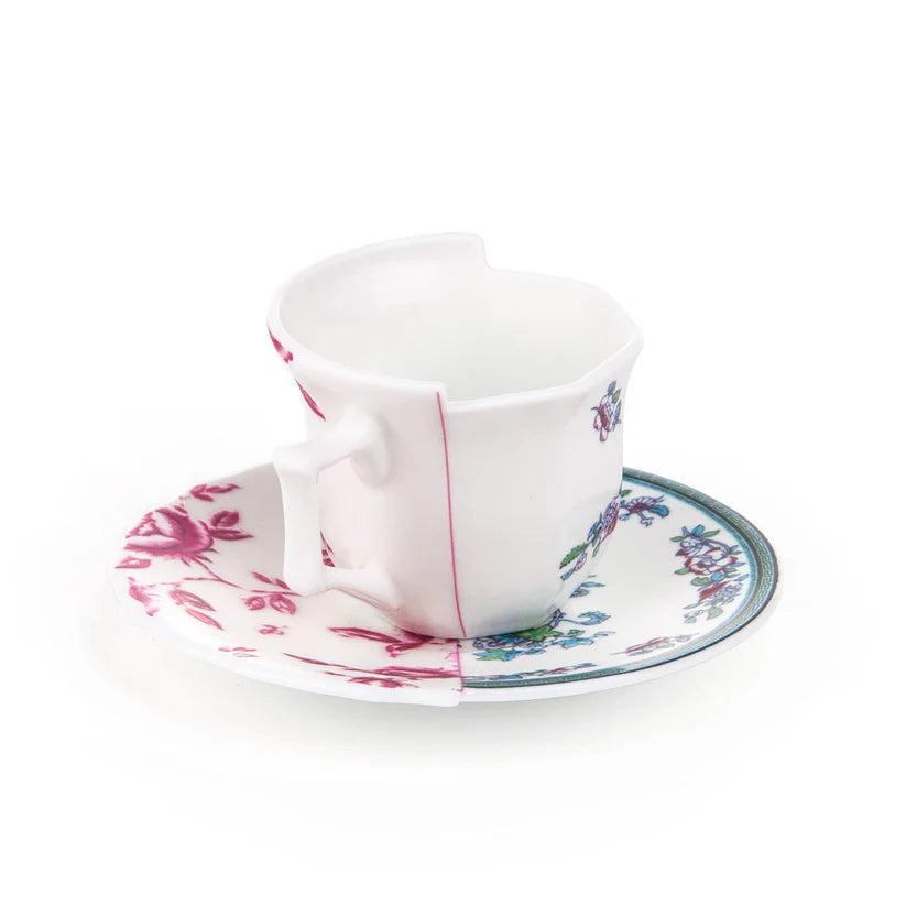 Hybrid Coffee Cup with Saucer in Porcelain - Leonia
