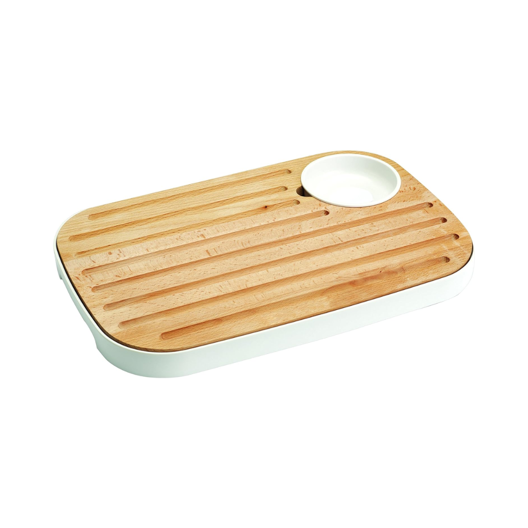 Slice&Serve Bread & Cheese Board Set - White