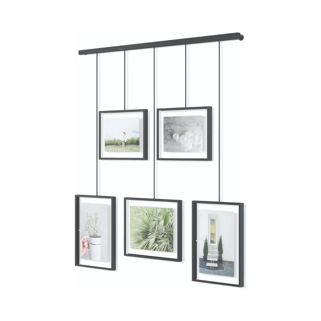 Exhibit Photo Display (5 Photos) - Black