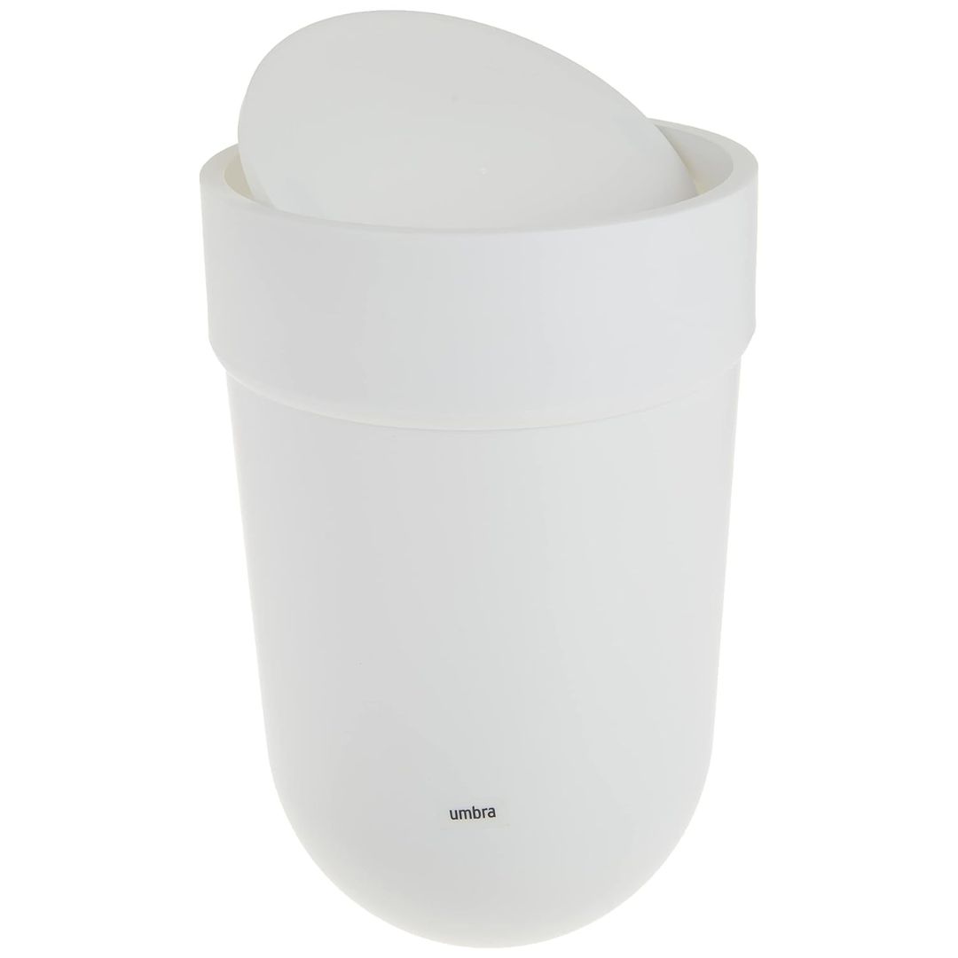 Touch Waste Can (with Lid) - White