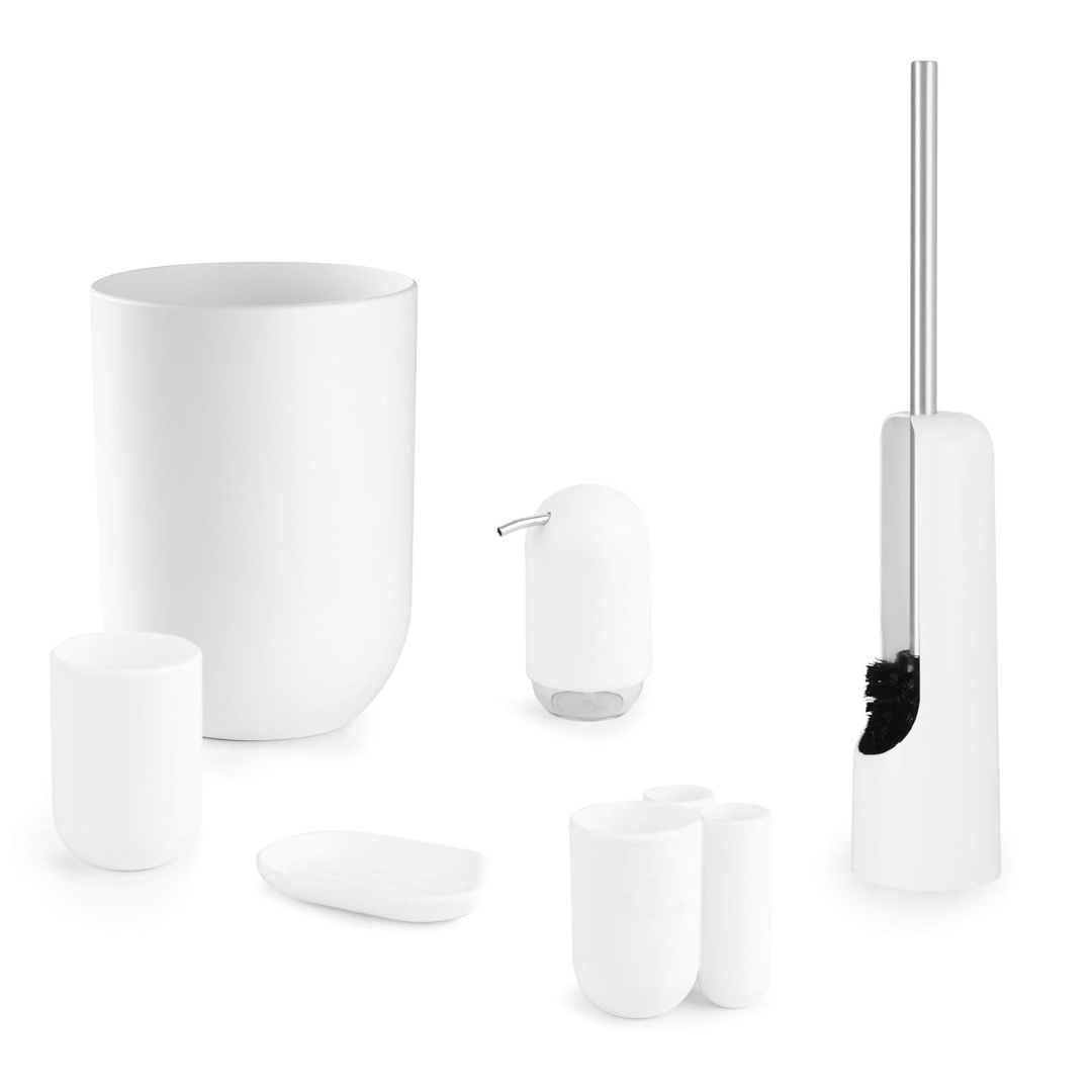 Touch Waste Can (with Lid) - White