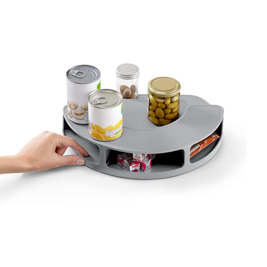 CupboardStore Rotating Organiser - Grey