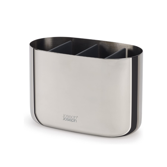 Easystore Luxe Large Toothbrush Caddy - Steel