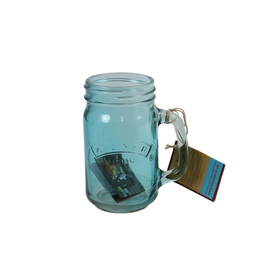 Colour Handled Jar, 0.5L - Blue