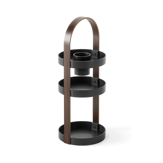 Bellwood Cosmetic Organizer - Black/Walnut