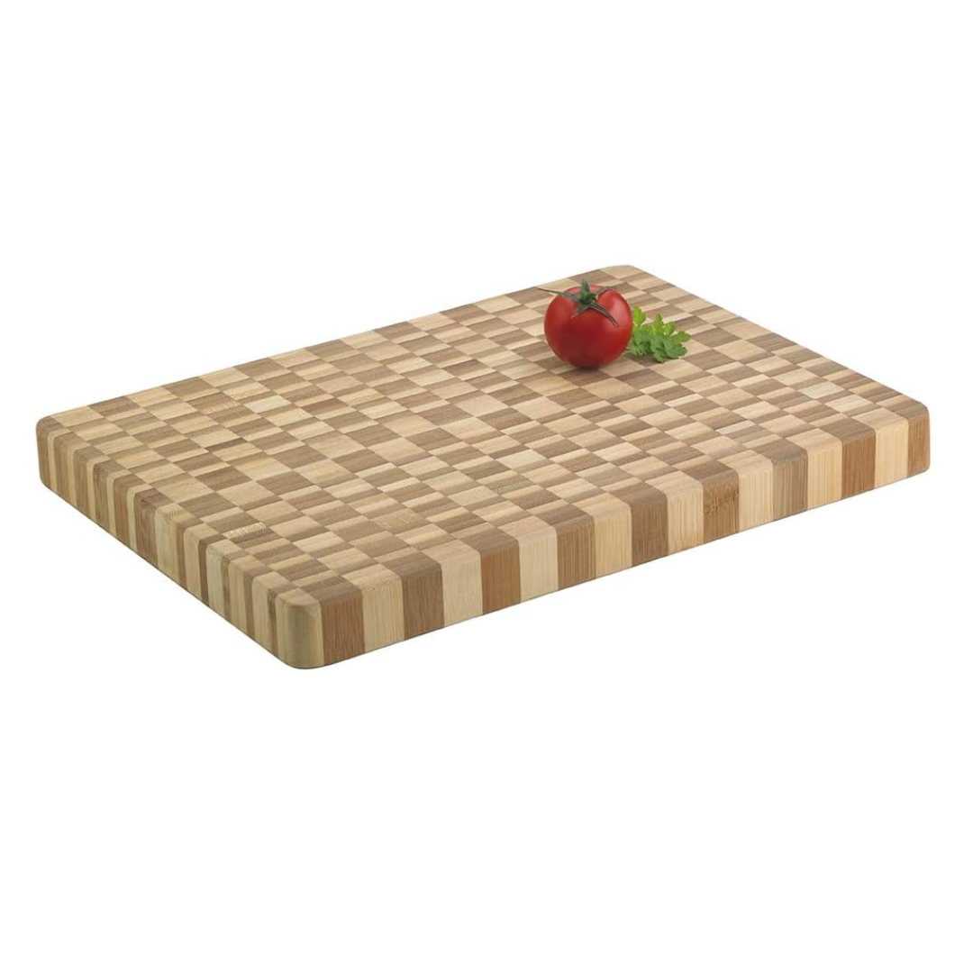 Natural Kitchen Gingham Chopping Board