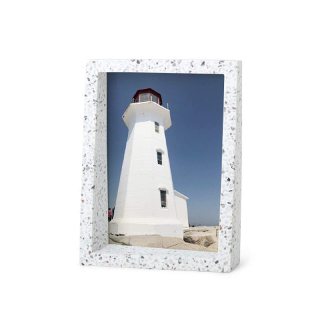 Edge Terrazzo Photo Display 5"x7" - Grey/Multicolor