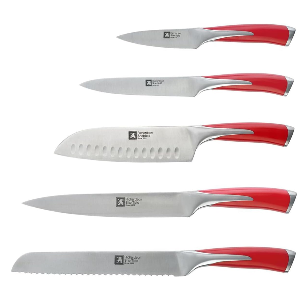 Kyu 5-pcs Knife Set Block Fire