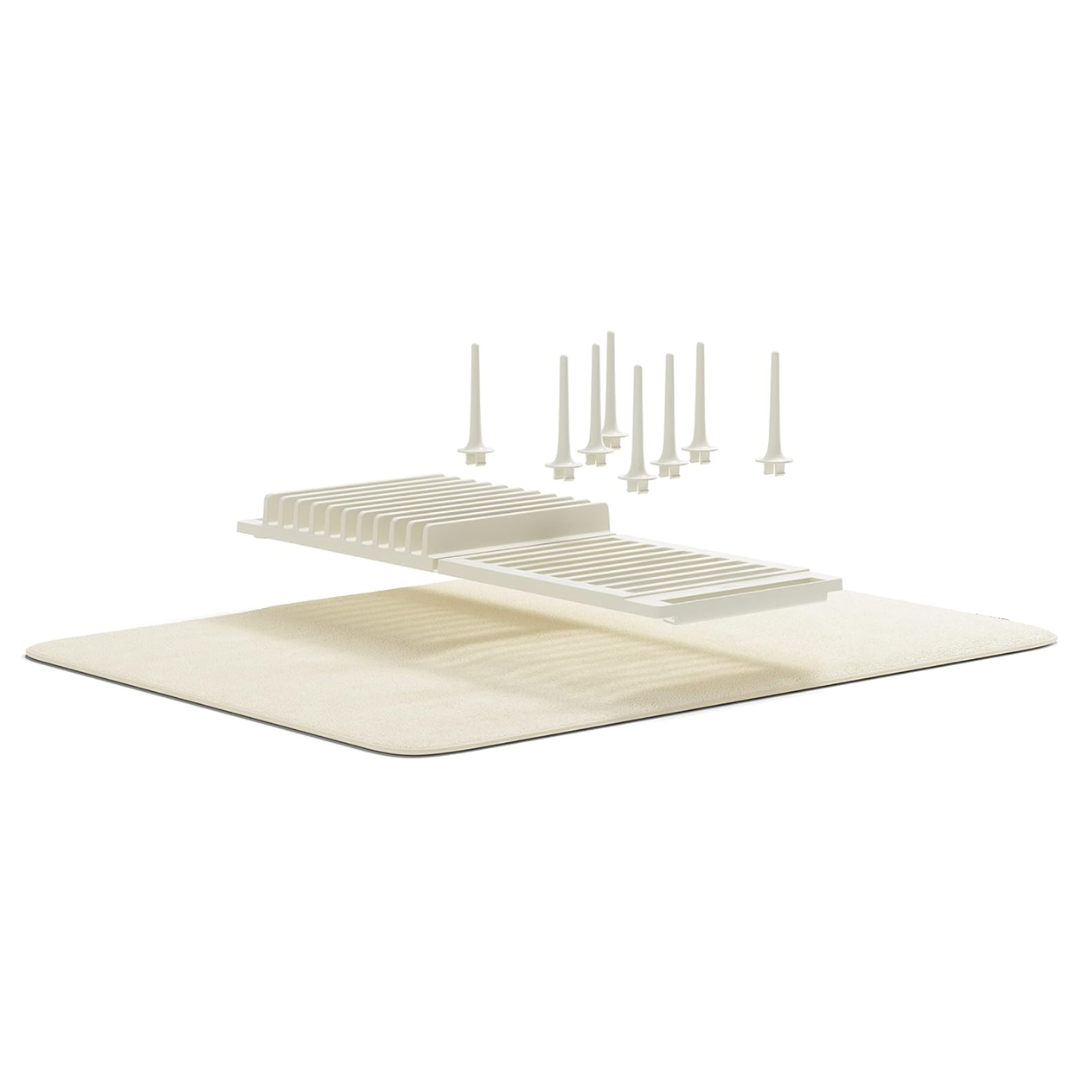Udry Peg Drying Rack with Mat - Linen