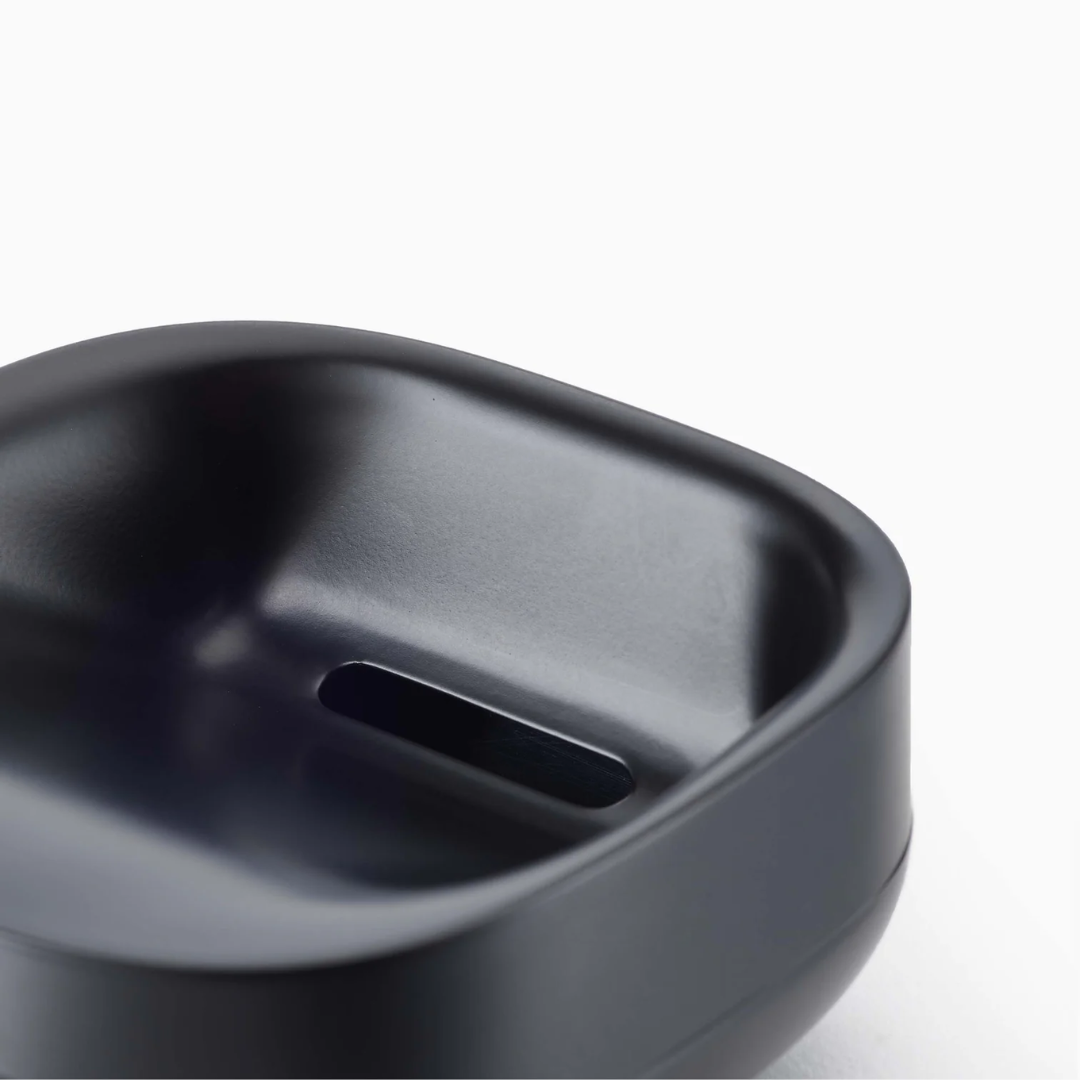 Slim Compact Soap Dish - Black