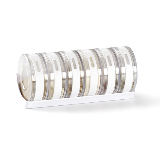 Cylindra Spice Rack - White/Clear