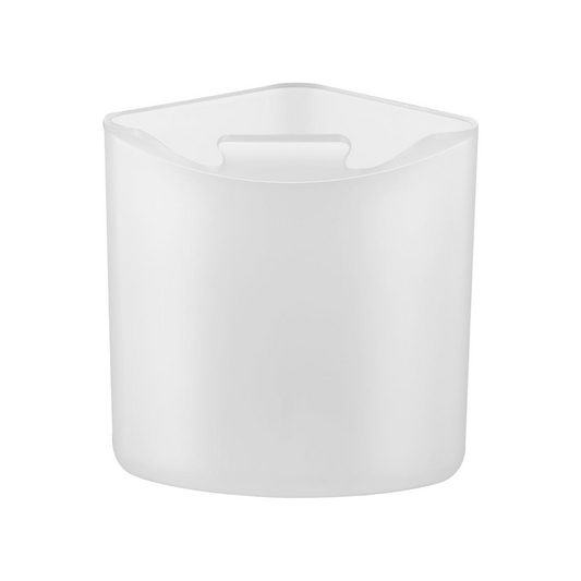 Mesa Small Corner Bin - White